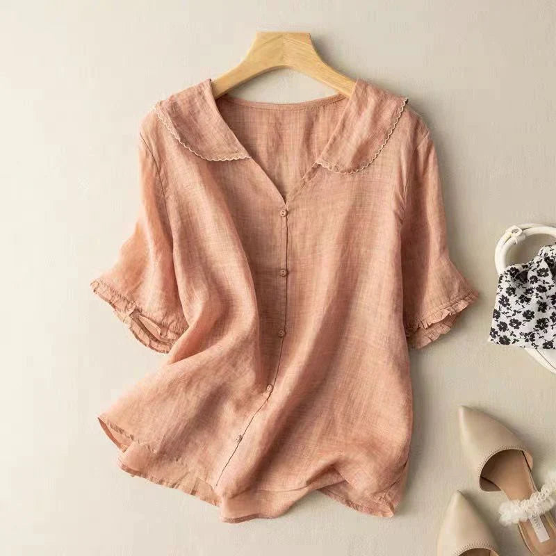 Lena Linen Blouse