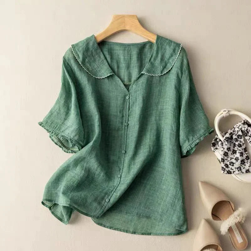 Lena Linen Blouse