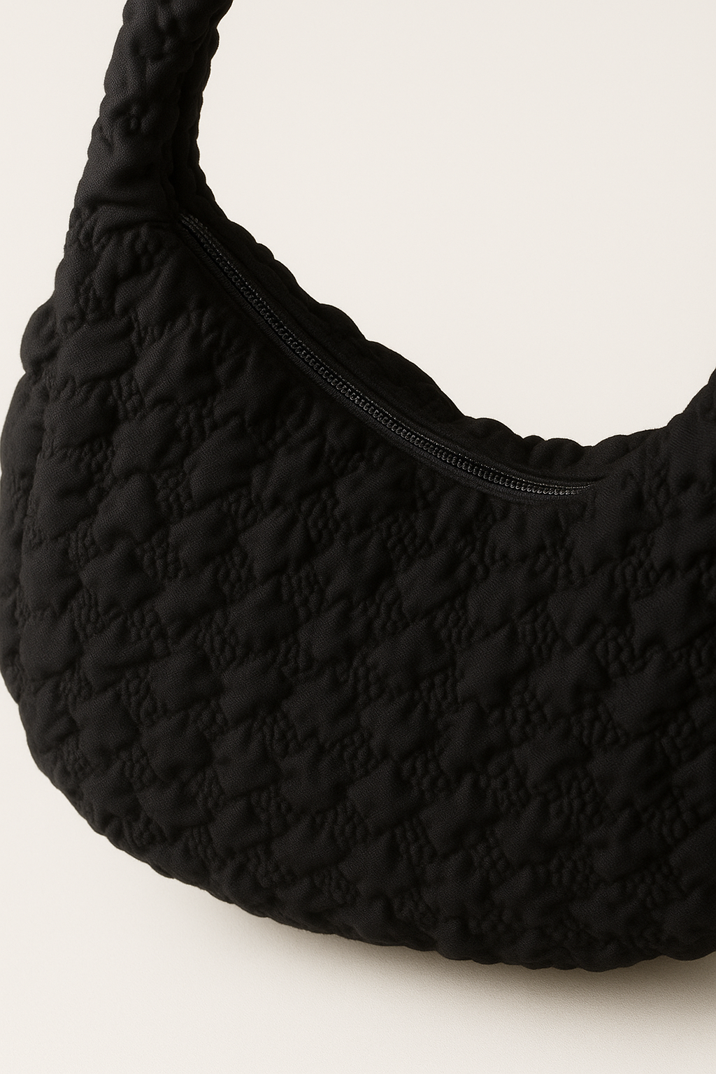 Ruched Tote Handbag