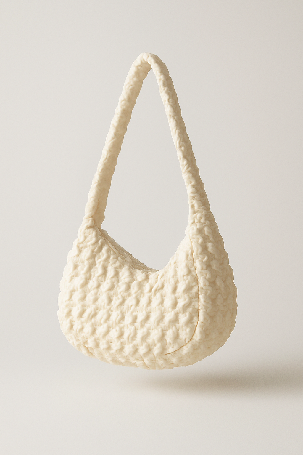 Ruched Tote Handbag