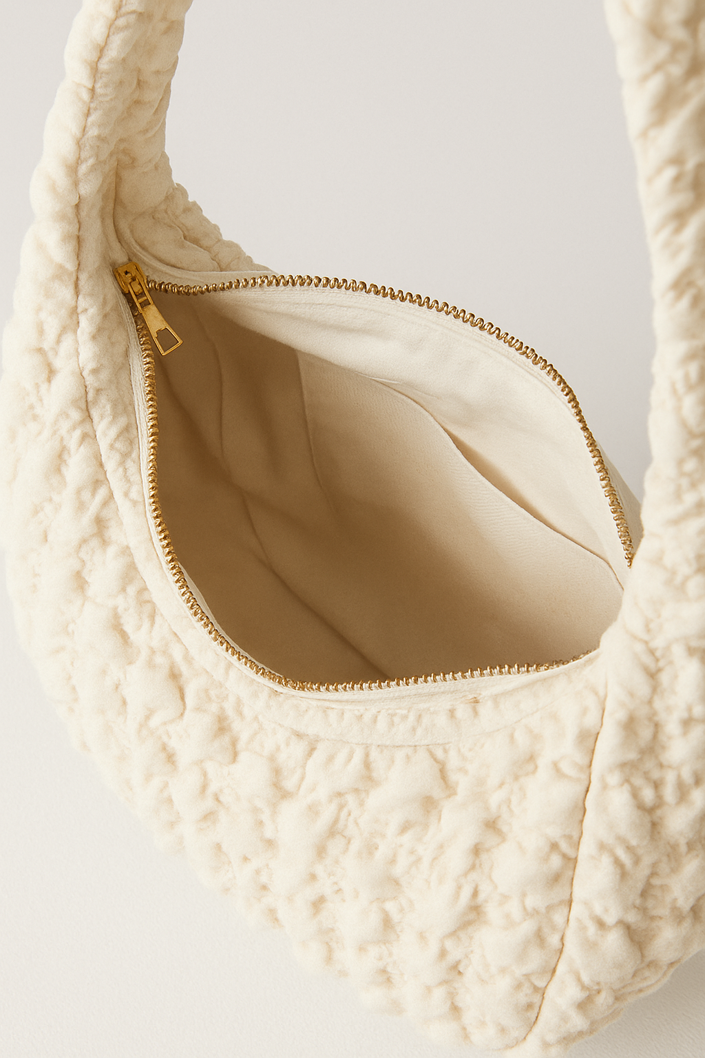 Ruched Tote Handbag