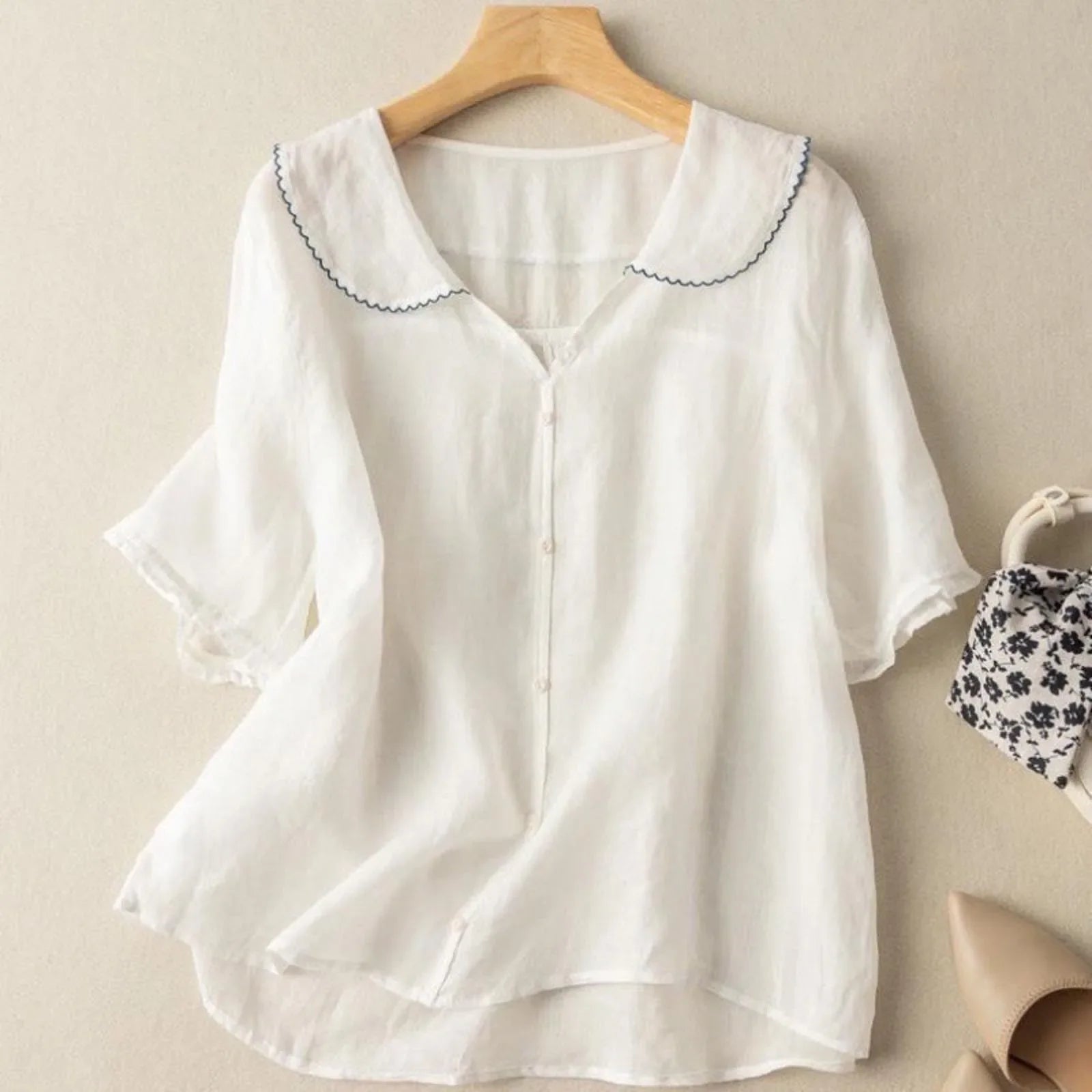 Lena Linen Blouse